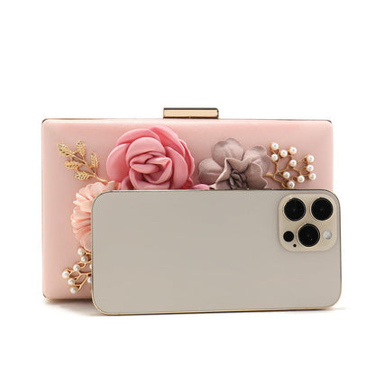 Fashionable Floral Evening Bag For LadiesElegant And Stylish Handbag For Banquets