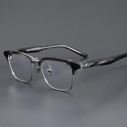 Mens Myopic Eyeglass Frames For Wide Faces, Pure Titanium Version