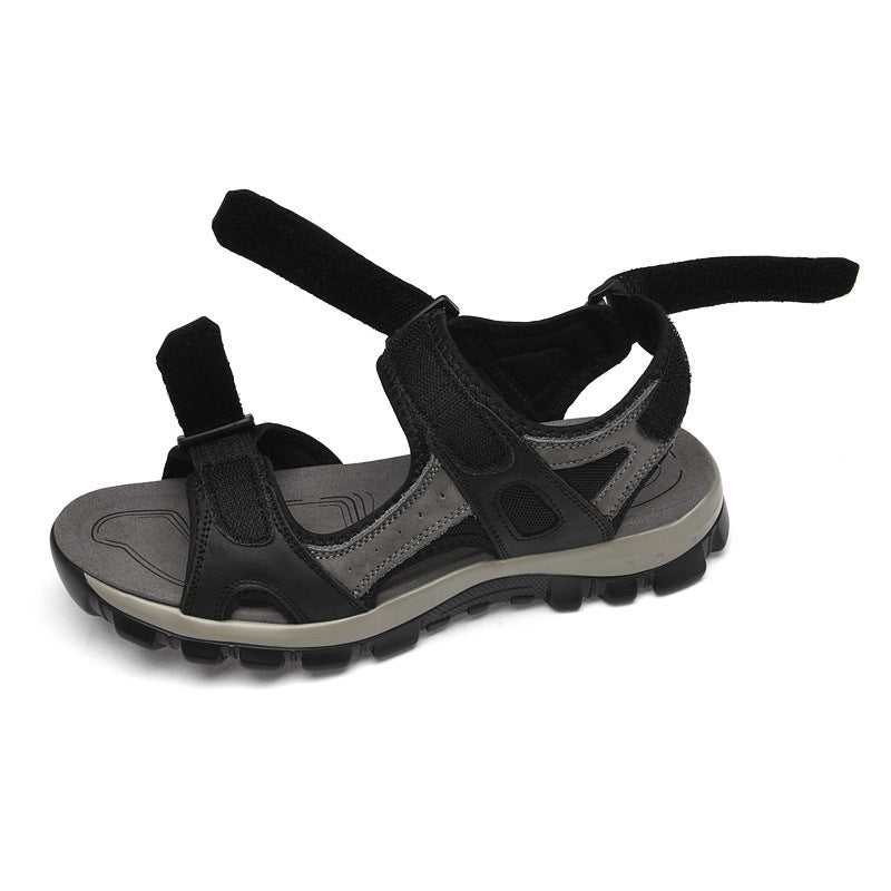 Summer Outdoor Sandals With Velcro Straps