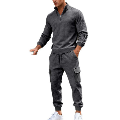 Mens Loose-Fit Casual Workwear Sports Suit
