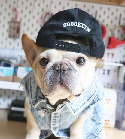 Pet Dog Washed Denim Jacket Clothes