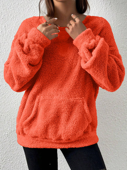 2025 European And American Cross-Border Amazon Aliexpress Hot-Selling Autumn And Winter Casual Fashion Solid Color Long-Sleeved Sweatshirt
