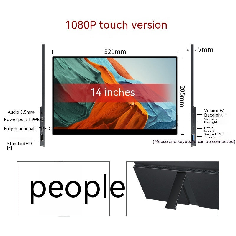 Mobile Phone & Computer Portable Touchscreen Monitor