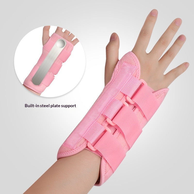 Steel-plate Supported Adjustable Breathable Mesh Wrist Brace For Sports And Sprains