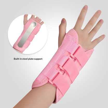 Steel-plate Supported Adjustable Breathable Mesh Wrist Brace For Sports And Sprains