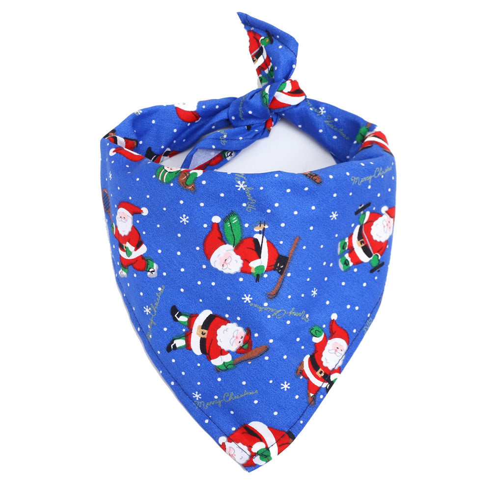 Pet Saliva Towel Cotton Triangle Scarf Dog Scarf Cat Bib