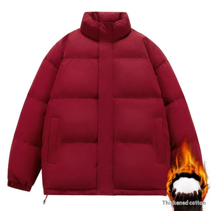 Men's Fashionable Stand-Neck Thickened Cotton-Padded Jacket