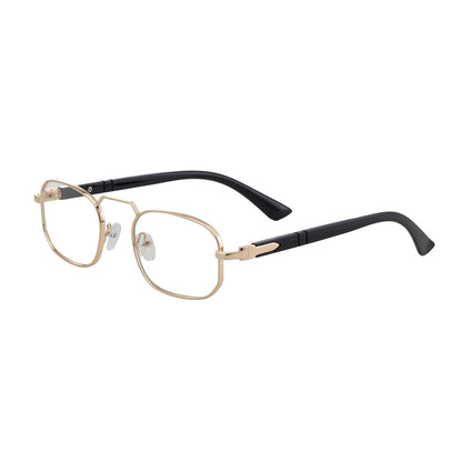 New European And American Fashion Square Frame Sunglasses For Men And Women, Metal Frames, Retro Trendy Narrow Frame Sun Protection Sunglasses, Cross-Border