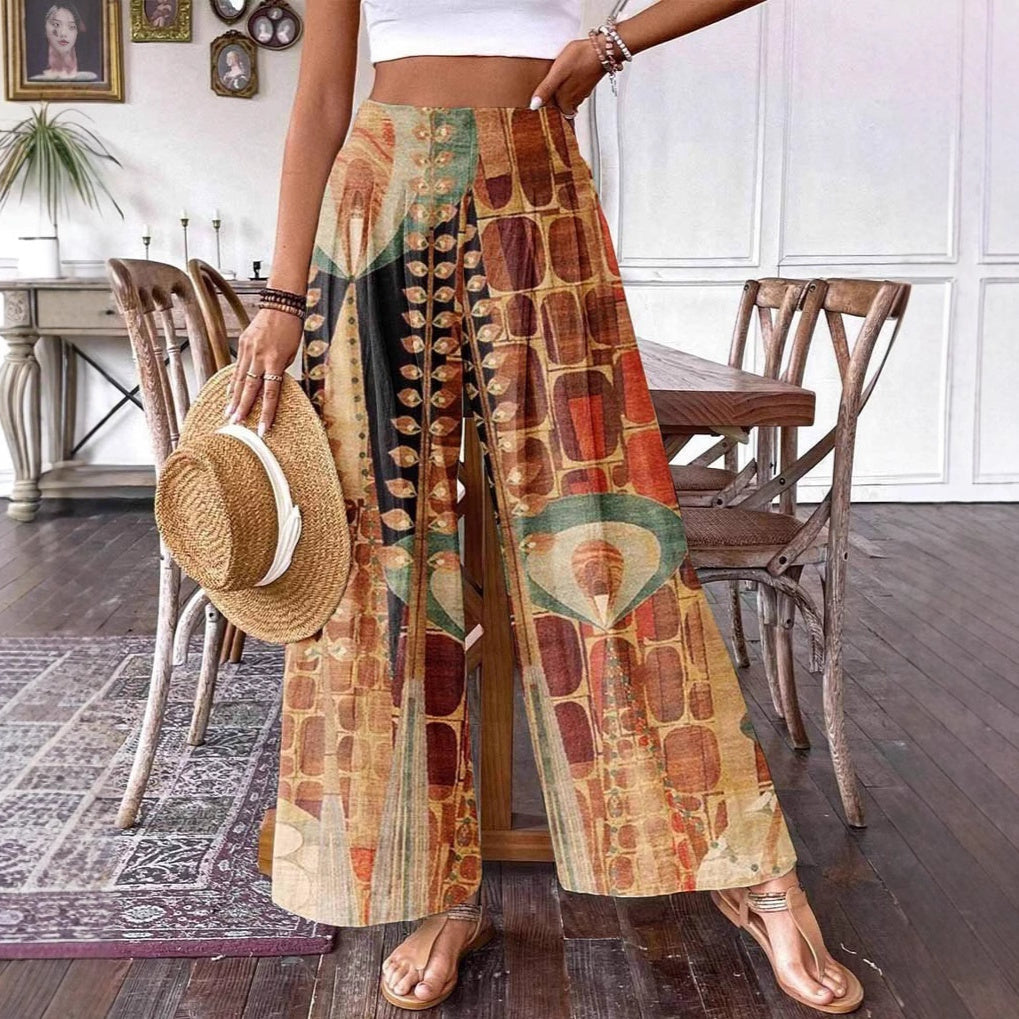 Plus-size Casual Wide-leg Pants For Women