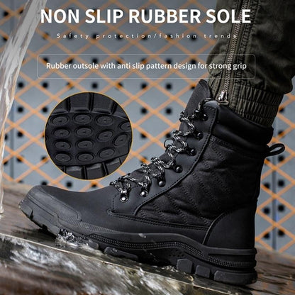 Men's High-top Labor Insurance Shoes Are Smash-proof