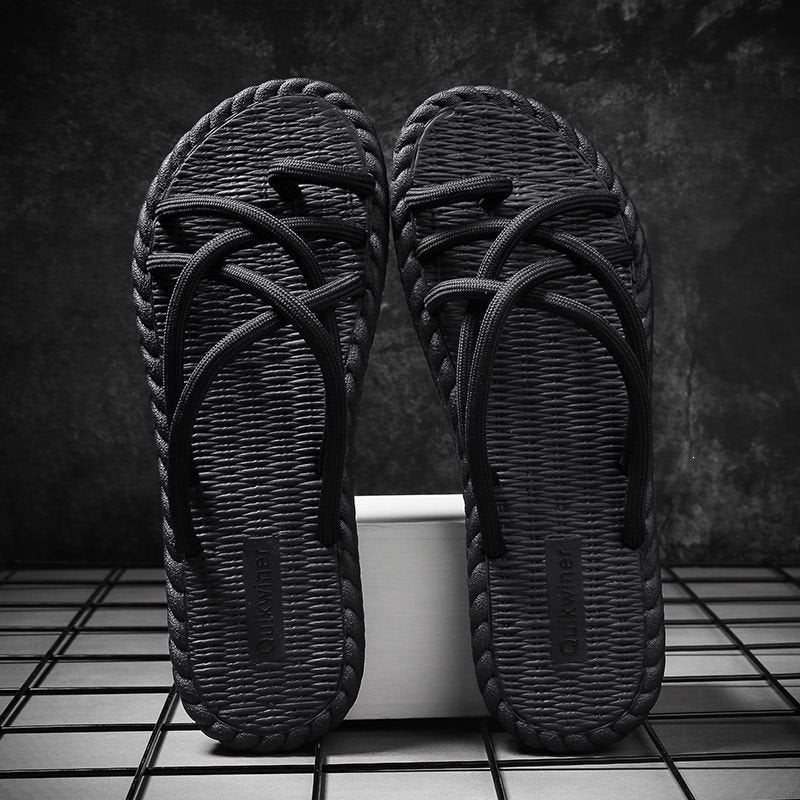 Personalized Woven Casual Outdoor Non-slip Flip-flops