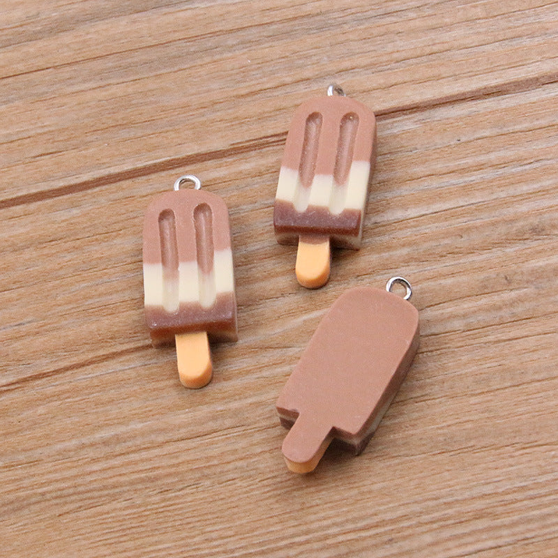 DIY Resin Gradient Popsicle Stick Pendant