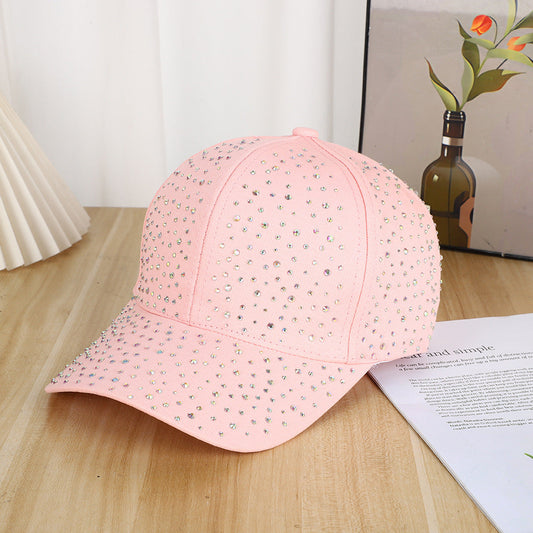 Star-shaped Beaded Baseball Cap With Diamonds - Simple And Casual Style, Suitable For Both Men And Women For Outdoor Outings, Stage Performances.