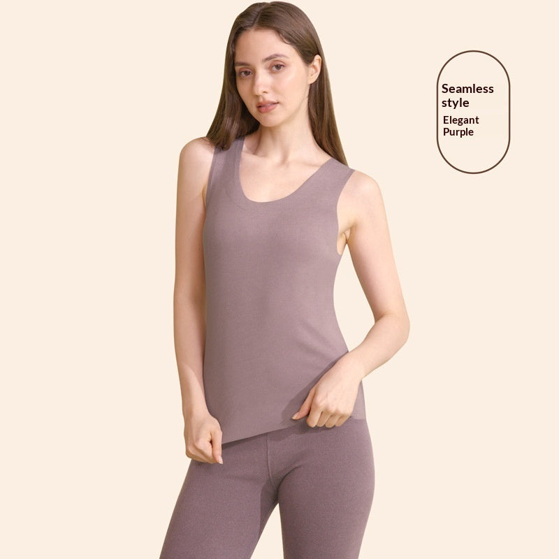 AutumnWinter Fleece-lined Extra-thick Sleeveless Base Top