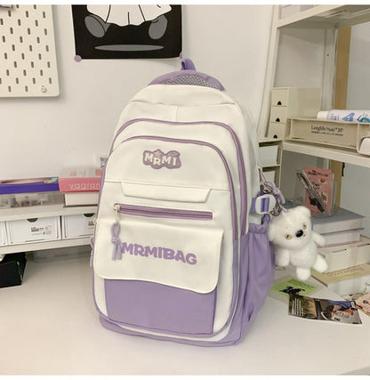 Girls' Large Capacity Backpack College Style