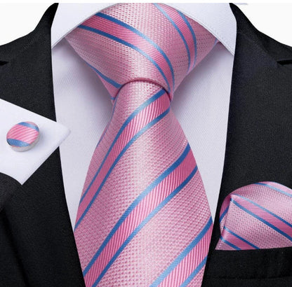Men's Tie Suit Pocket Square Combo