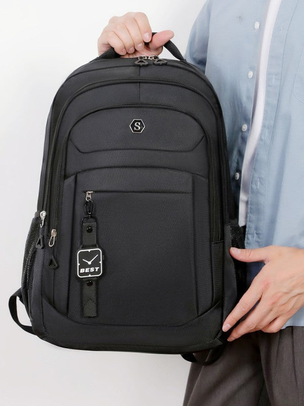 New Cross-border High-end Men's Backpack With Large Capacity, Business Computer Backpack, Travel Student Bag, And Logo Printable