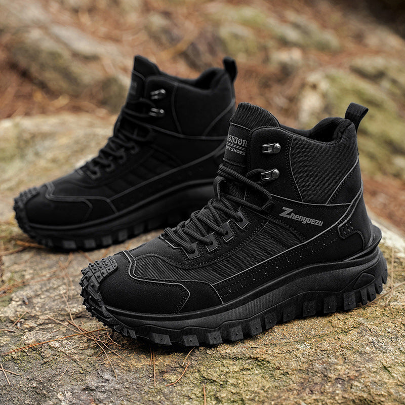 Men's Boots For Outdoor Casual Sports And Comfortable Thick-soled Wear