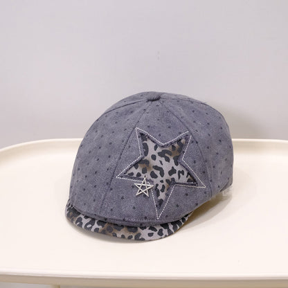 American Retro Leopard Print Polka Dot Star Patchwork Baseball Cap - Trendy, Fashionable, Stylish, And Unique Chick Style Cowboy Hat