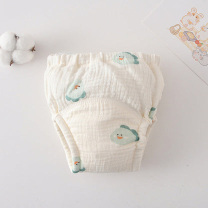 Gauze Cotton Baby's Ring Urine Training Pants Pure Diaper Pants
