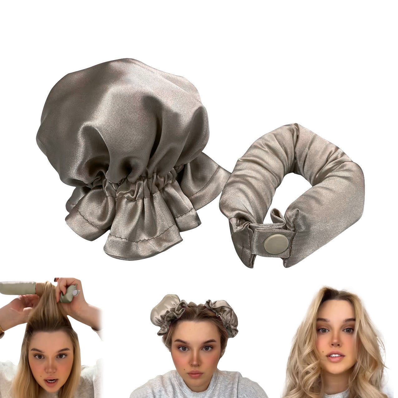 Heatless Cloth-Covered Curling Rod