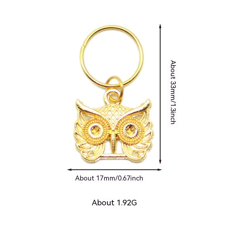 XINGX Lightning Shell Hair Ring with Small Pendant