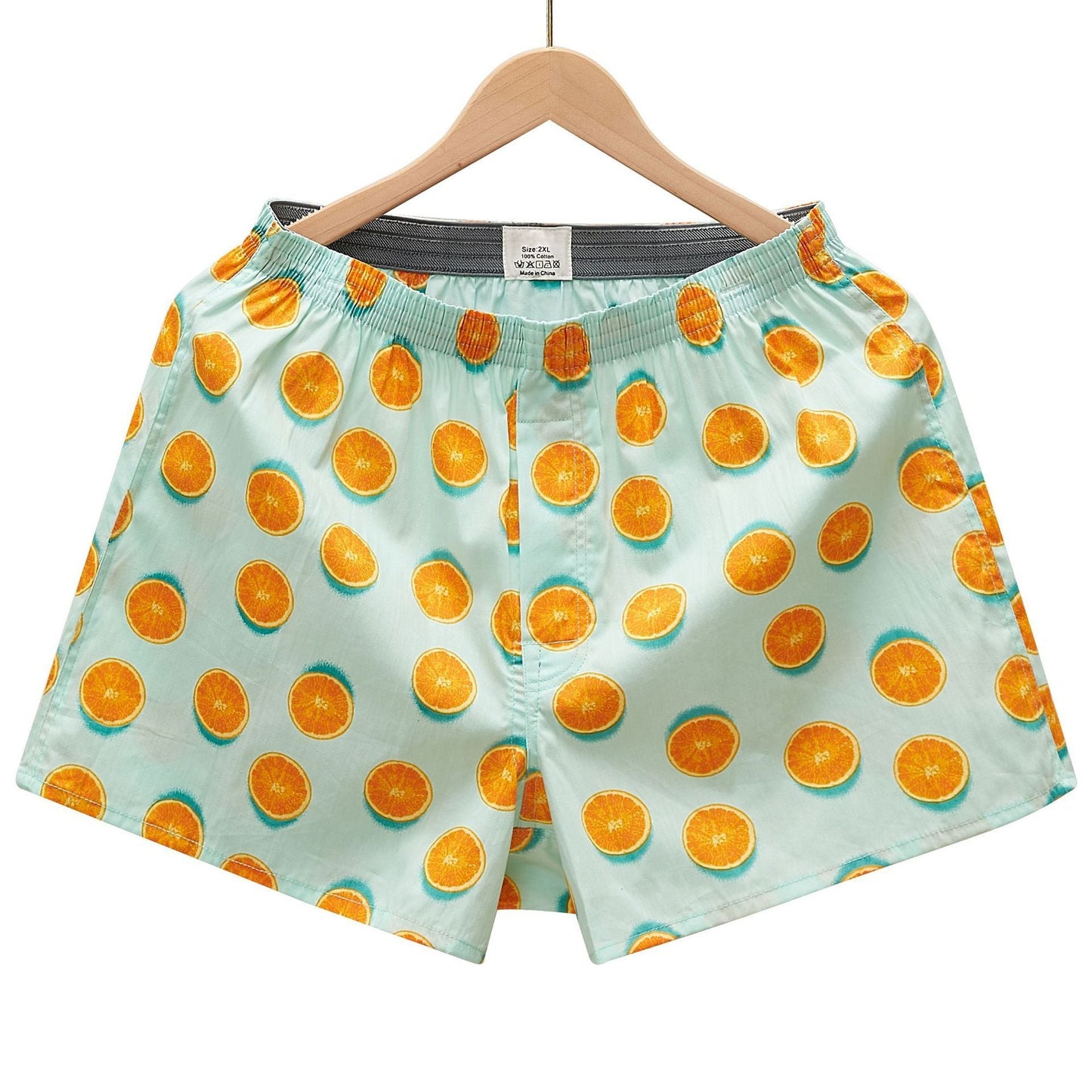 Men's Casual Arrow Print Plaid Boxer Briefs