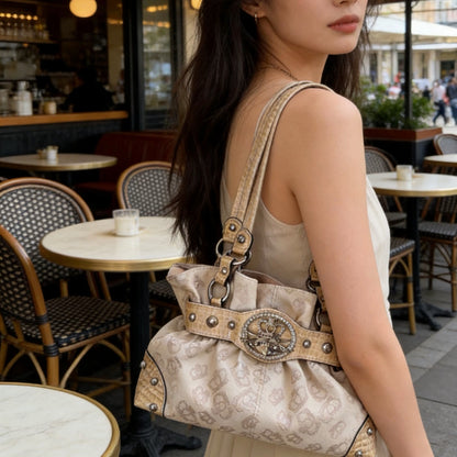 Large-capacity Pleated Bowling Bag For Women