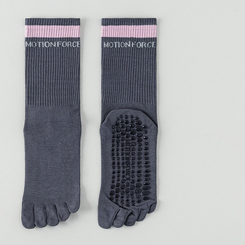 SpringSummer Five-Finger Socks For Yoga And Pilates In Bright Colors For Women