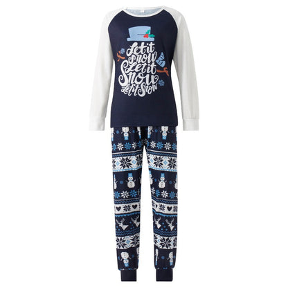 New Year Parent-child Outfits Autumn Wear For Family Of Three Or Four Long-sleeve Christmas Home Clothes