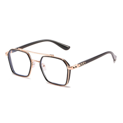 Domineering Flat Light And Zero Degree Anti Blue Light Glasses