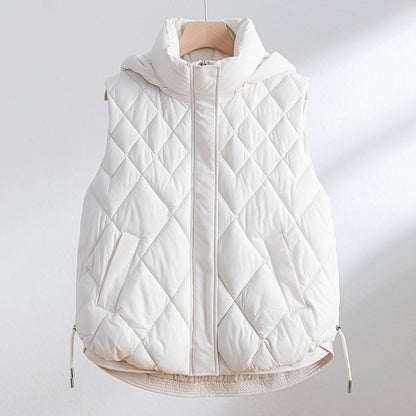 Korean-style Cropped Vest Jacket For Women