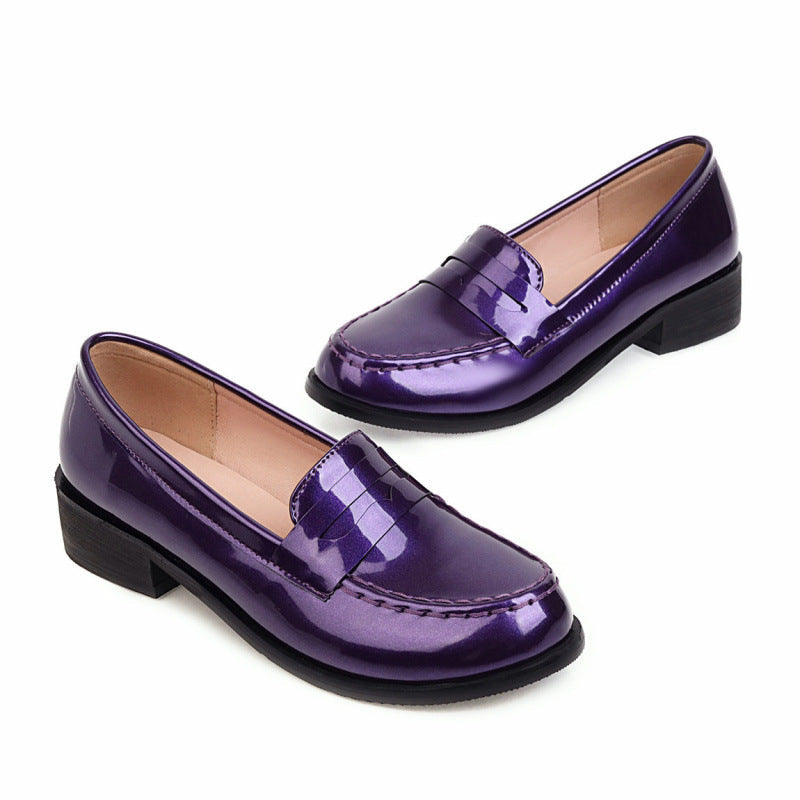 Fashion Retro Casual Solid Color Pumps Women