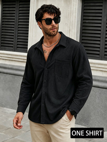 Men's Performance Textured Shirt Breathable, Stylish, All-Season
