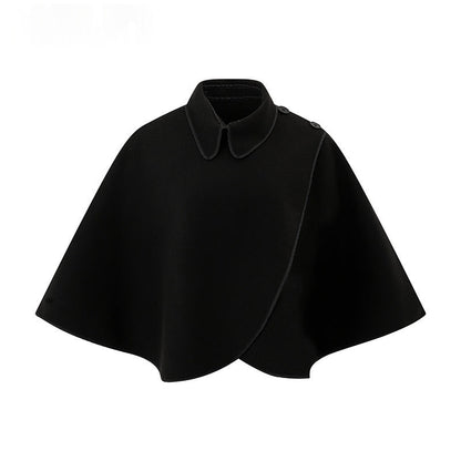 Versatile Loose-Fit Womens Knitted Cape