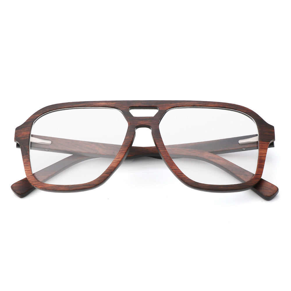 Bamboo-laminated Eyeglasses Fashionable Frame