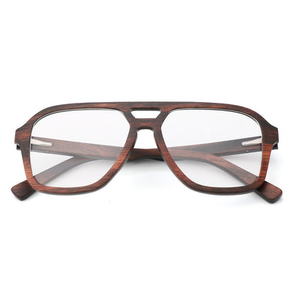 Bamboo-laminated Eyeglasses Fashionable Frame