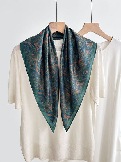 Women's Vintage High-end Outer Silk Scarf