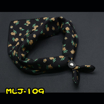 Floral British Retro Fashion Suit Scarf