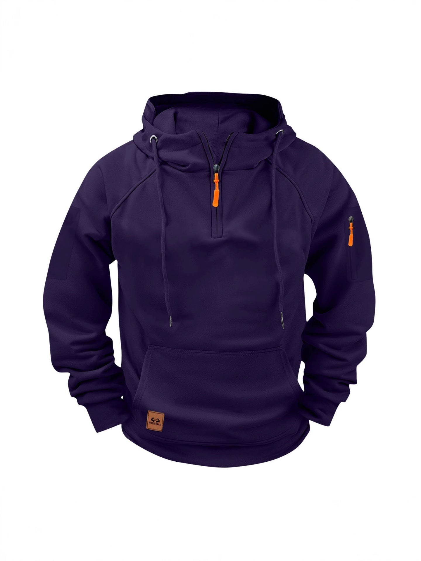 2026 New Cross-Border Spring And Autumn Men's Sweatshirt Hoodie Zipper Multi-Pocket Pullover Sports Casual Sweatshirt