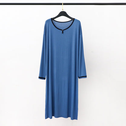 Long Soft Draping Bathrobe Men's Pajamas