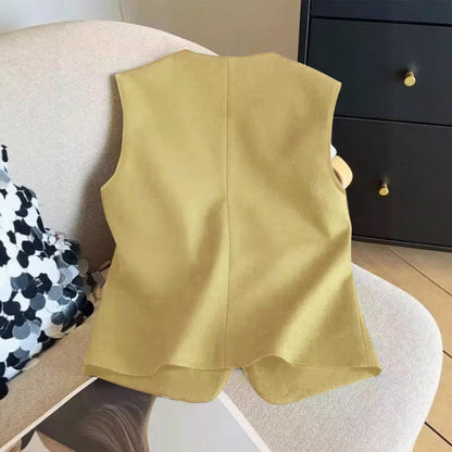 Womens Fashionable Relaxed-fit Niche-style Vest