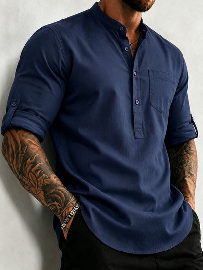 Men S 100 Cotton Mid Sleeve Shirt Built For The Outdoor Man
