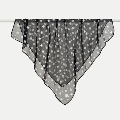 Versatile Printed Thin Square Scarf