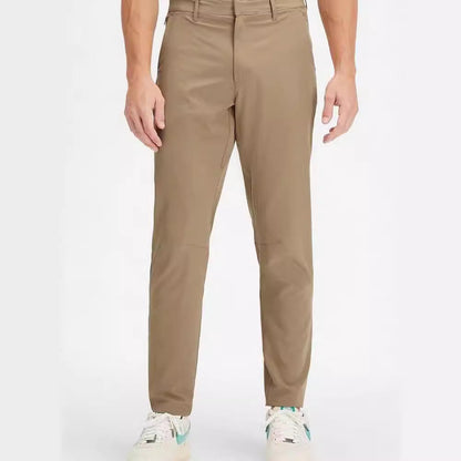 Casual Truly Slim-fit Plus-size Solid-color Mens Dress Pants