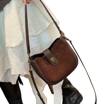Soft First-layer Cowhide Shoulder And Crossbody Bag