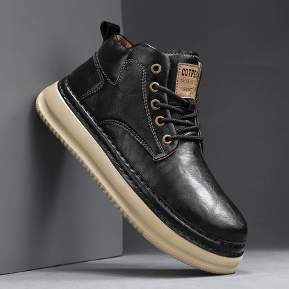 Retro Mid-top Boots Mens Casual