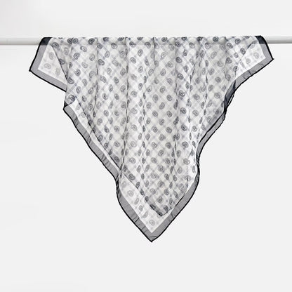 Versatile Printed Thin Square Scarf