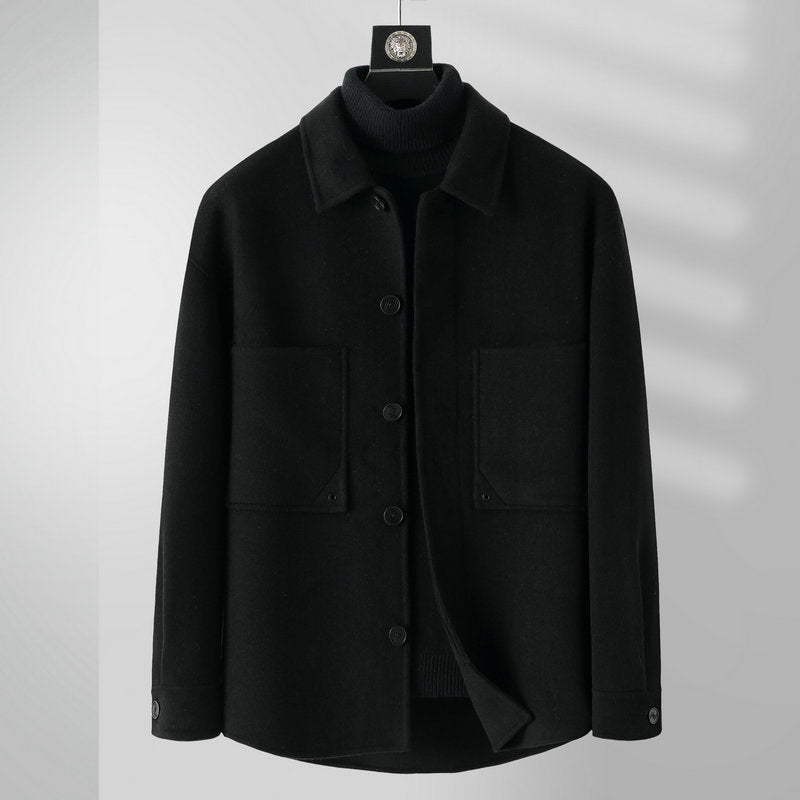 Trench Coat Shirt-style Wool Overcoatnon-cashmere