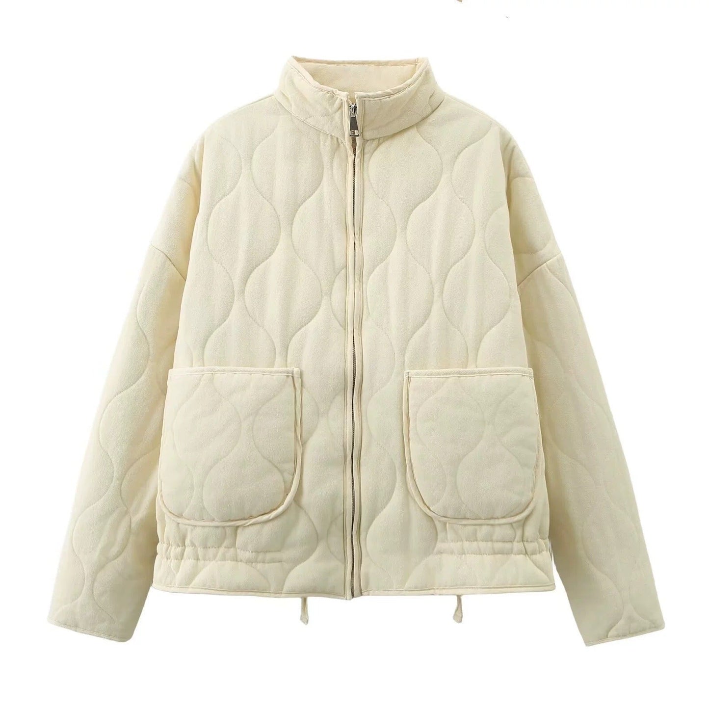Loose, Oversized Quilted Lightweight Cotton-padded Jacket
